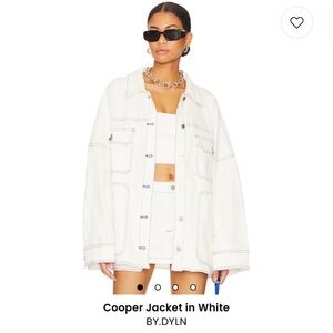 BY.DYLN Cooper Jacket and Skirt in White SET